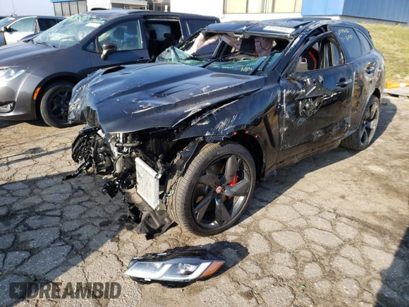 2023 Jaguar F-Pace SVR with VIN SADCZ2EEXPA704296, listed as a Copart auction lot 65993642 with 3,810 mi miles and Non Repairable. Bid and sale history available at DreamBid. Image 2.
