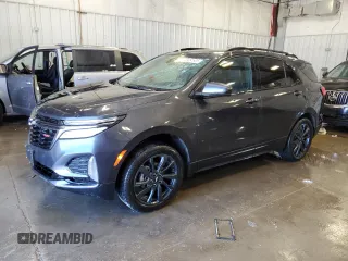 2022 Chevrolet Equinox RS z VIN 3GNAXWEV5NS186231, wystawiony jako Copart lot #55881605 z przebiegiem 21 840 mil mil oraz Szkoda całkowita • Salvage title. Historia ofert i sprzedaży dostępna na DreamBid. Obrazek 1.