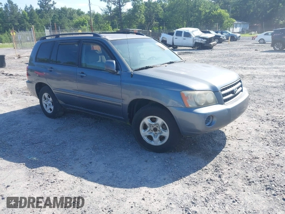 2003 Toyota Highlander z VIN JTEGD21A830066009, wystawiony jako IAAI lot #42543516 z przebiegiem 264 635 mil mil oraz . Historia ofert i sprzedaży dostępna na DreamBid. Obrazek 1.