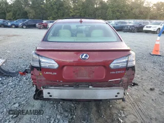 2010 Lexus HS with VIN JTHBB1BA1A2029767, listed as a Copart auction lot 75649754 with Not Provided miles and Salvage Title. Bid and sale history available at carsss.com. Image 6.