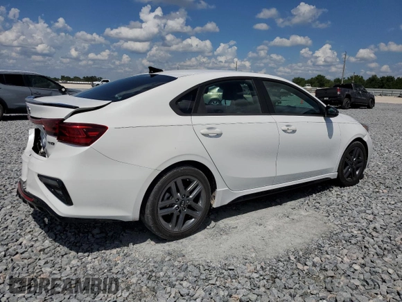 2021 Kia Forte GT-Line with VIN 3KPF34AD3ME353808, listed as a Copart auction lot 50151125 with 63,543 mi miles and Non Repairable. Bid and sale history available at carsss.com. Image 3.