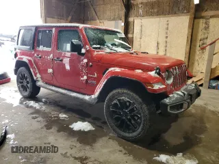 2021 Jeep Wrangler Unlimited Sahara z VIN 1C4JJXP64MW786392, wystawiony jako Copart lot #51800875 z przebiegiem 147 378 mil mil oraz Szkoda całkowita • Salvage title. Historia ofert i sprzedaży dostępna na DreamBid. Obrazek 4.