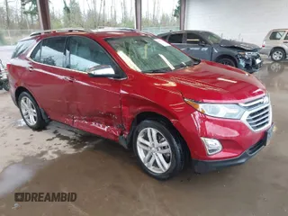 2019 Chevrolet Equinox Premier with VIN 2GNAXYEX8K6223490, listed as a IAAI auction lot 41979705 with 57,462 mi miles. Bid and sale history available at carsss.com. Image 1.