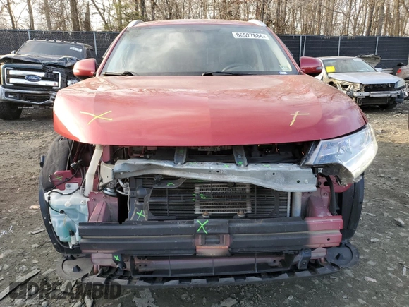 2019 Mitsubishi Outlander SE with VIN JA4AD3A30KZ034516, listed as a Copart auction lot 86527884 with 106,381 mi miles and Salvage title. Bid and sale history available at DreamBid. Image 5.