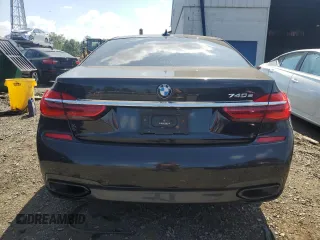 2017 BMW 7 Series 740e xDrive iPerformance with VIN WBA7J2C32HG497906, listed as a Copart auction lot 68861214 with 0 mi miles and Salvage Title. Bid and sale history available at carsss.com. Image 6.