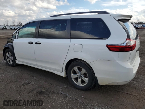 2018 Toyota Sienna L with VIN 5TDZZ3DC1JS907423, listed as a Copart auction lot 78247414 with 138,385 mi miles and Salvage Title. Bid and sale history available at DreamBid. Image 2.