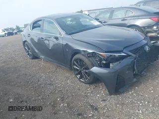 2024 Lexus IS 350 F Sport with VIN JTHBZ1E21R5036891, listed as a IAAI auction lot 42515614 with 6,904 mi miles and . Bid and sale history available at DreamBid. Image 1.