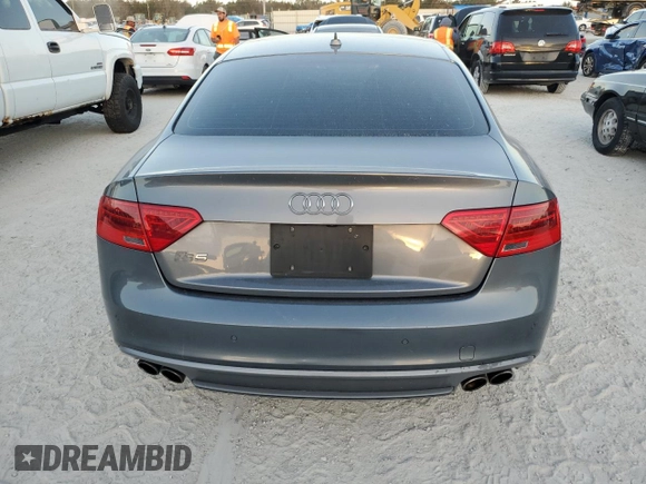 2014 Audi S5 Premium Plus with VIN WAUCGAFR7EA011581, listed as a Copart auction lot 75203614 with 0 mi miles and Salvage Title. Bid and sale history available at carsss.com. Image 6.