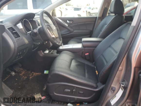 2012 Nissan Murano S with VIN JN8AZ1MWXCW203434, listed as a Copart auction lot 45884175 with 61,652 mi miles and Salvage Title. Bid and sale history available at DreamBid. Image 7.