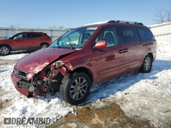 2007 Kia Sedona LX with VIN KNDMB233576160217, listed as a Copart auction lot 88878765 with 188,835 mi miles and Salvage Title. Bid and sale history available at carsss.com. Image 1.