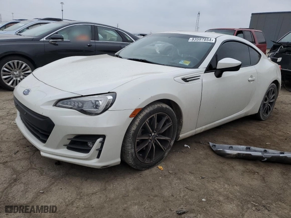 2017 Subaru BRZ Limited with VIN JF1ZCAC11H8604961, listed as a Copart auction lot 83597854 with 108,537 mi miles and Salvage Title. Bid and sale history available at carsss.com. Image 1.