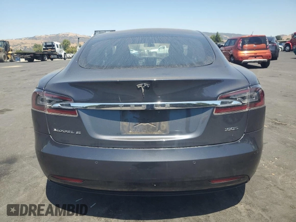 2018 Tesla Model S 75D with VIN 5YJSA1E25JF243778, listed as a Copart auction lot 63118345 with 23,356 mi miles and Salvage title. Bid and sale history available at DreamBid. Image 6.