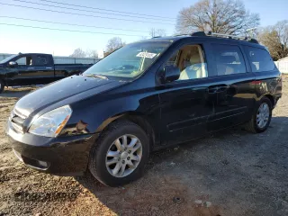 2007 Kia Sedona LX with VIN KNDMB233776149624, listed as a Copart auction lot 43429105 with 184,399 mi miles and Salvage Title. Bid and sale history available at carsss.com. Image 1.