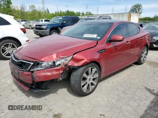 2012 Kia Optima SX with VIN 5XXGR4A64CG070859, listed as a Copart auction lot 51647324 with 170,772 mi miles and Salvage Title. Bid and sale history available at carsss.com. Image 1.