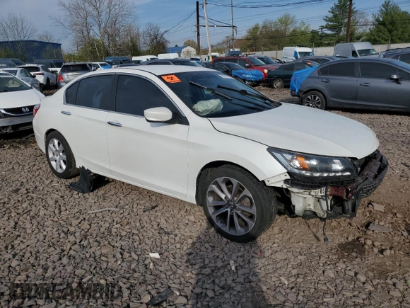 2014 Honda Accord Sedan Sport with VIN 1HGCR2F50EA284203, listed as a Copart auction lot 53720765 with 201,191 mi miles and Salvage Title. Bid and sale history available at carsss.com. Image 4.