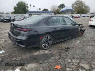 2023 BMW 7 Series 760i xDrive with VIN WBA33EJ02PCL89231, listed as a Copart auction lot 44791555 with 8,156 mi miles and Salvage title. Bid and sale history available at DreamBid. Image 3.