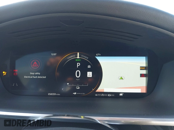2020 Jaguar I-Pace SE with VIN SADHC2S12L1F87240, listed as a IAAI auction lot 41489254 with 58,359 mi miles and . Bid and sale history available at DreamBid. Image 7.