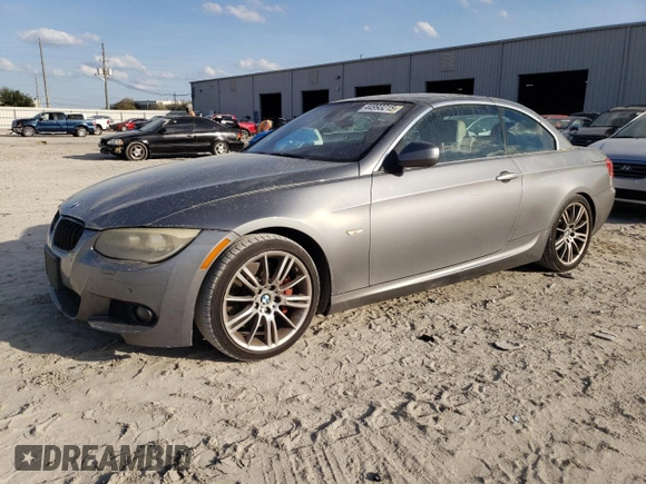 2011 BMW 3 Series 335i with VIN WBADX7C5XBE580244, listed as a Copart auction lot 44993215 with 124,091 mi miles and Salvage Title. Bid and sale history available at carsss.com. Image 1.