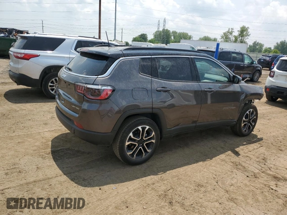 2024 Jeep Compass Limited с VIN 3C4NJDCN5RT602460, выставлен на аукционе Copart как лот 59885765 с пробегом 6 967 миль миль и Списание • Salvage title. История ставок и продаж доступна на DreamBid. Изображение 3.