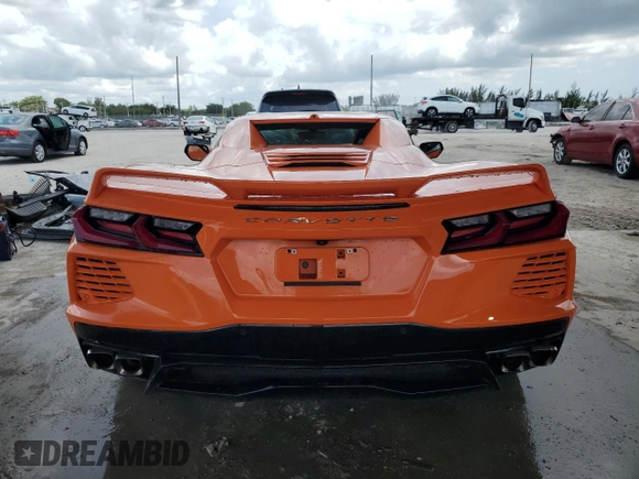 2023 Chevrolet Corvette 2LT with VIN 1G1YB3D45P5105635, listed as a Copart auction lot 59577785 with 16,595 mi miles and Salvage title. Bid and sale history available at DreamBid. Image 6.