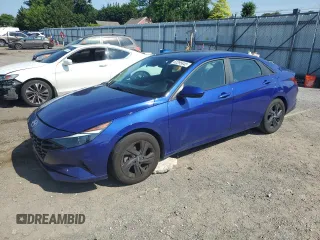 2023 Hyundai Elantra SEL with VIN KMHLM4AGXPU454985, listed as a Copart auction lot 62295845 with 77,156 mi miles and Salvage title. Bid and sale history available at DreamBid. Image 1.