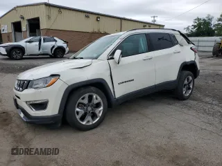 2020 Jeep Compass Limited with VIN 3C4NJDCBXLT221328, listed as a Copart auction lot 61133605 with 70,338 mi miles and Salvage title. Bid and sale history available at DreamBid. Image 1.