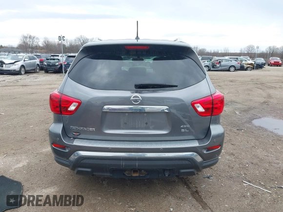 2017 Nissan Pathfinder SV with VIN 5N1DR2MM0HC655538, listed as a IAAI auction lot 42083473 with 92,796 mi miles and . Bid and sale history available at DreamBid. Image 16.