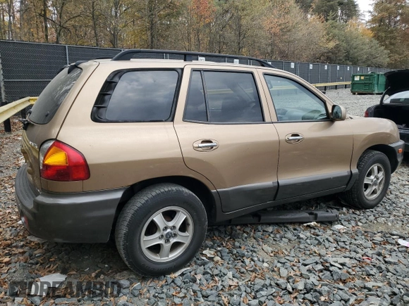 2001 Hyundai Santa Fe GLS with VIN KM8SC83D71U084837, listed as a Copart auction lot 77588984 with 102,585 mi miles and Salvage Title. Bid and sale history available at carsss.com. Image 3.
