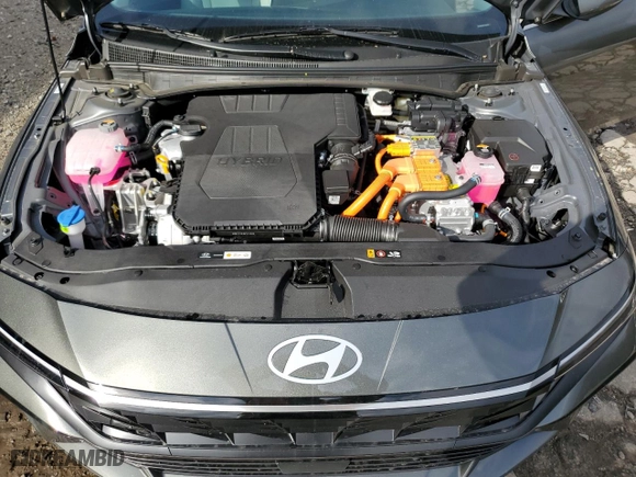 2025 Hyundai Elantra Hybrid Limited with VIN KMHLN4DJ7SU121091, listed as a Copart auction lot 89083815 with 1,454 mi miles and Salvage Title. Bid and sale history available at carsss.com. Image 11.