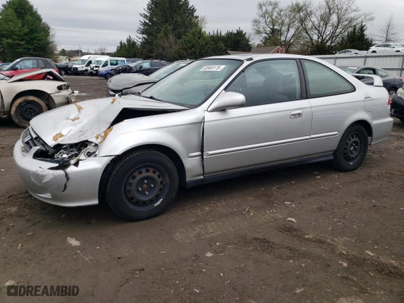 1999 Honda Civic EX with VIN 1HGEJ8242XL042360, listed as a Copart auction lot 50969175 with 68,734 mi miles and Salvage Title. Bid and sale history available at carsss.com. Image 1.