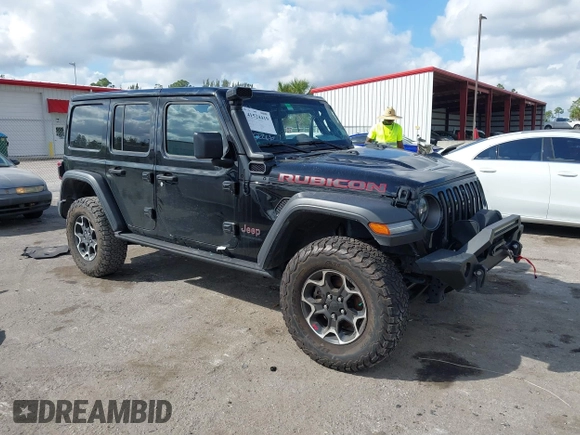 2023 Jeep Wrangler Rubicon with VIN 1C4HJXFGXPW534515, listed as a IAAI auction lot 41524419 with 21,376 mi miles and . Bid and sale history available at DreamBid. Image 1.