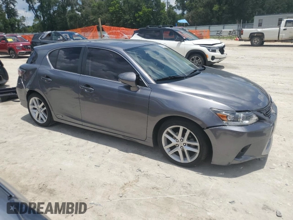 2015 Lexus CT 200h with VIN JTHKD5BH9F2218043, listed as a Copart auction lot 64250315 with 120,001 mi miles and Salvage title. Bid and sale history available at DreamBid. Image 4.