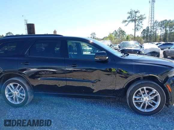 2024 Dodge Durango GT with VIN 1C4RDJDG7RC153205, listed as a IAAI auction lot 41862211 with 37,018 mi miles and . Bid and sale history available at DreamBid. Image 13.