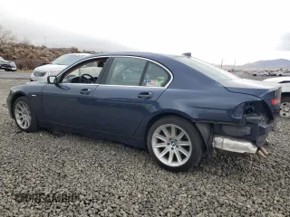 2003 BMW 7 Series 745i with VIN WBAGL63443DP62958, listed as a Copart auction lot 43346805 with 76,468 mi miles and Salvage title. Bid and sale history available at DreamBid. Image 2.