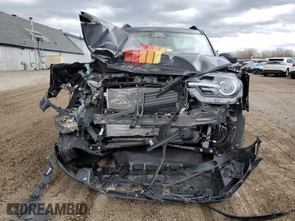 2025 Ford Bronco with VIN 3FMCR9KN4SRE07608, listed as a Copart auction lot 53671695 with 1,940 mi miles and Salvage title. Bid and sale history available at DreamBid. Image 5.