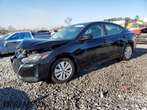 2025 Nissan Sentra S with VIN 3N1AB8BV3SY218578, listed as a Copart auction lot 48521795 with 8,200 mi miles and Salvage Title. Bid and sale history available at DreamBid. Image 1.