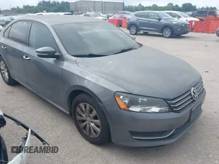 2013 Volkswagen Passat S with VIN 1VWAP7A37DC102995, listed as a IAAI auction lot 42184447 with 107,177 mi miles and . Bid and sale history available at DreamBid. Image 1.