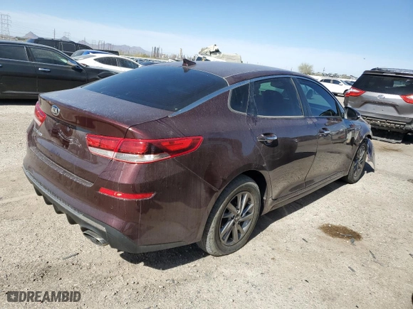 2020 Kia Optima SE with VIN 5XXGT4L38LG387869, listed as a Copart auction lot 44208425 with 51,392 mi miles and Salvage Title. Bid and sale history available at carsss.com. Image 3.