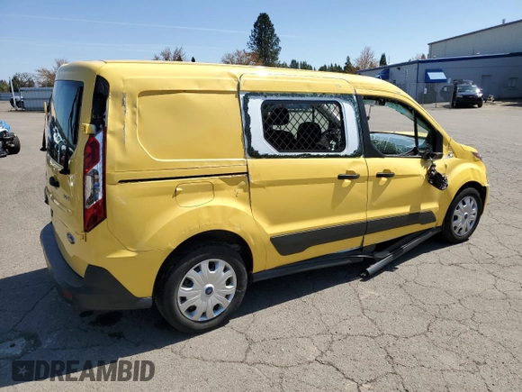 2022 Ford Transit Connect XLT with VIN NM0LS7T28N1527571, listed as a Copart auction lot 43587235 with 8,620 mi miles and Salvage title. Bid and sale history available at DreamBid. Image 3.