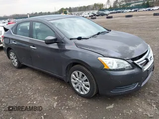 2014 Nissan Sentra S with VIN 3N1AB7APXEL635002, listed as a IAAI auction lot 42013022 with 87,712 mi miles and . Bid and sale history available at DreamBid. Image 1.