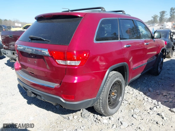 2012 Jeep Grand Cherokee Overland with VIN 1C4RJFCG1CC249135, listed as a IAAI auction lot 41840241 with 150,433 mi miles. Bid and sale history available at carsss.com. Image 4.