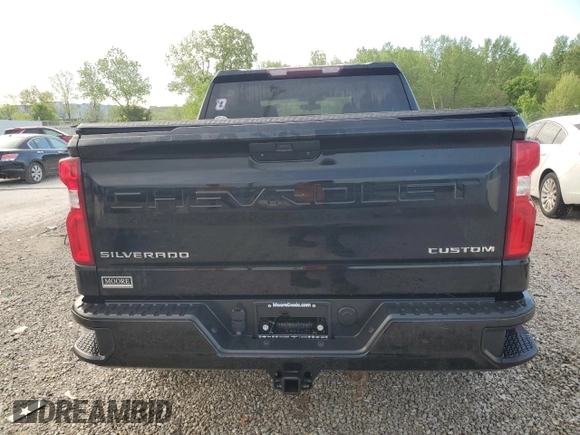 2019 Chevrolet Silverado 1500 Custom with VIN 3GCPYBEH1KG219324, listed as a Copart auction lot 54722405 with 29,420 mi miles and Salvage Title. Bid and sale history available at DreamBid. Image 6.
