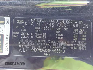 2017 Kia Sportage LX with VIN KNDPM3AC4H7133540, listed as a IAAI auction lot 41840390 with 112,008 mi miles and . Bid and sale history available at carsss.com. Image 9.