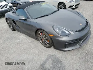 2016 Porsche Boxster Spyder z VIN WP0CC2A80GS152413, wystawiony jako Copart lot #75108734 z przebiegiem Nie podano mil oraz Szkoda całkowita • Salvage title. Historia ofert i sprzedaży dostępna na DreamBid. Obrazek 4.