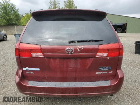 2005 Toyota Sienna CE z VIN 5TDZA23C15S320163, wystawiony jako Copart lot #57182215 z przebiegiem 205 439 mil mil oraz Czysty tytuł • Clean title. Historia ofert i sprzedaży dostępna na DreamBid. Obrazek 6.