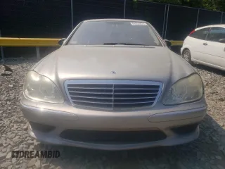 2005 Mercedes-Benz S 55 AMG with VIN WDBNG74J15A454738, listed as a Copart auction lot 64935874 with Not Provided miles and Salvage Title. Bid and sale history available at DreamBid. Image 5.