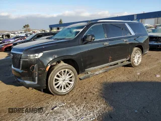 2022 Cadillac Escalade ESV Premium Luxury with VIN 1GYS4LKL9NR252591, listed as a Copart auction lot 84604034 with 45,494 mi miles and Salvage title. Bid and sale history available at DreamBid. Image 1.