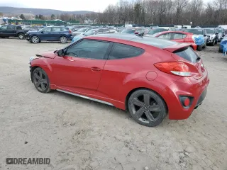 2014 Hyundai Veloster Turbo with VIN KMHTC6AE8EU198906, listed as a Copart auction lot 48309475 with 109,993 mi miles and Salvage Title. Bid and sale history available at carsss.com. Image 2.