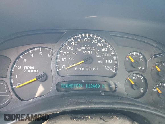 2006 Chevrolet Silverado 1500 LT1 with VIN 1GCEC19T06Z157337, listed as a Copart auction lot 42407345 with 112,409 mi miles and Salvage Title. Bid and sale history available at DreamBid. Image 9.