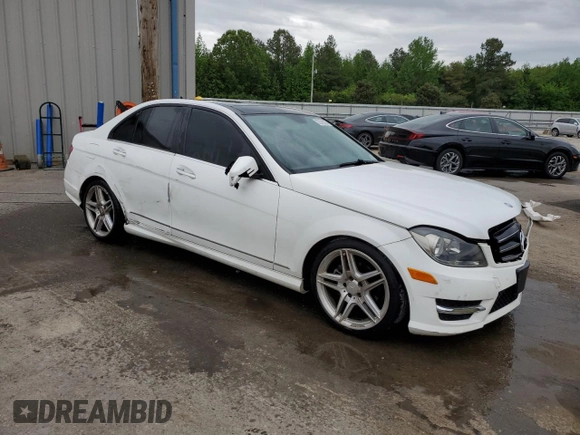 2013 Mercedes-Benz C 250 Sport with VIN WDDGF4HB2DR278397, listed as a Copart auction lot 52395335 with 116,110 mi miles and Salvage Title. Bid and sale history available at DreamBid. Image 4.